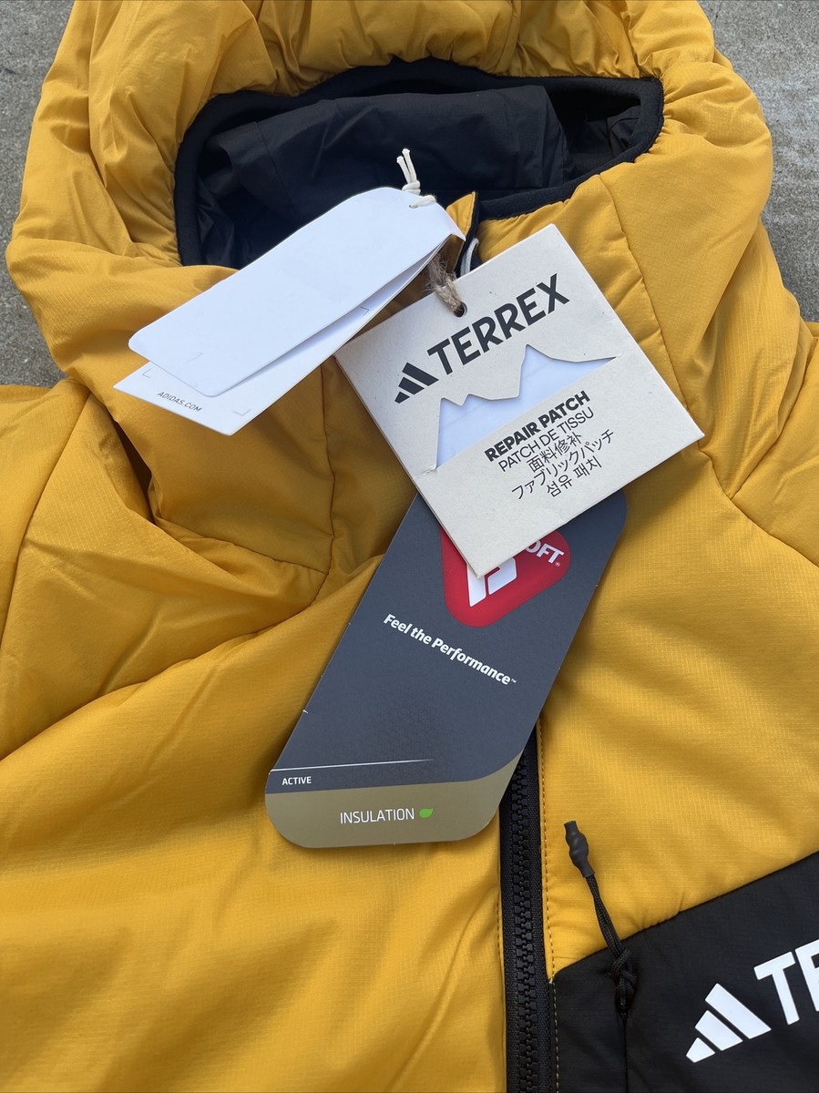 NWT Adidas WOMEN's Terrex Techrock Stretch PrimaLoft Hooded Jacket