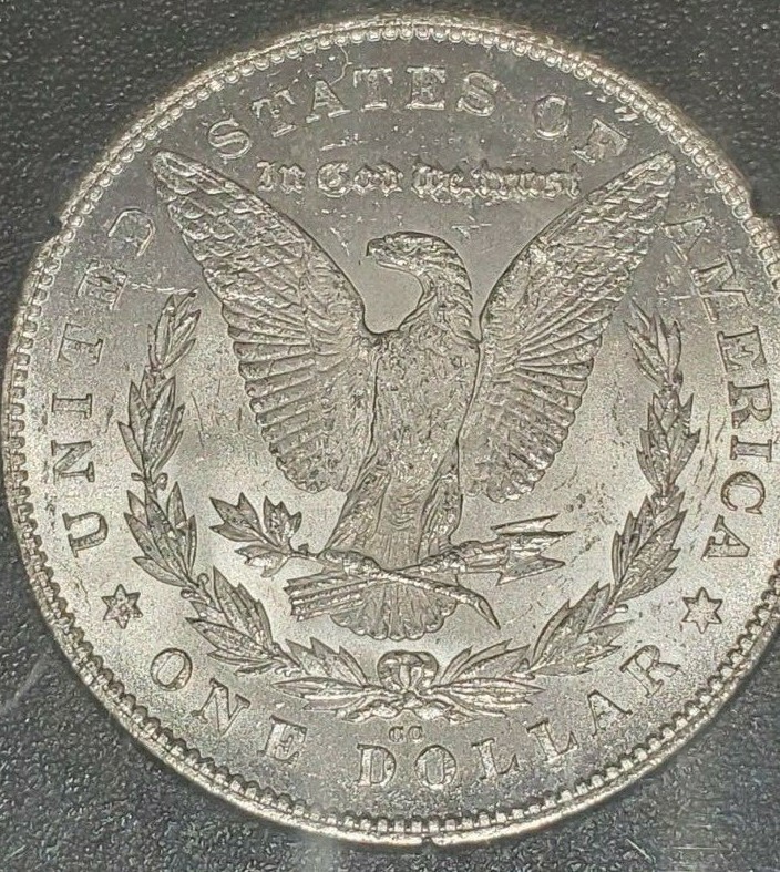 1880/79 CC GSA Morgan Silver Dollar VAM-4 Top 100 Variety Rev of