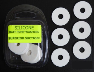 #ad Replacement Sea Fishing Bait pump Silicone Baitpump Washers 22mm GBP 7.47