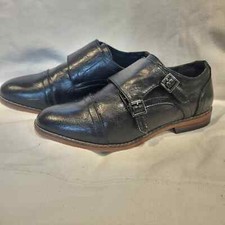 Steve Madden Babrams Black Double Monk Strap Dress Loafer Men's Size 4