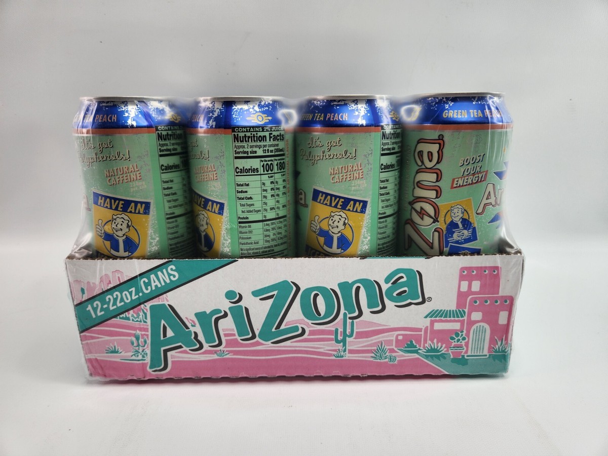 12 Pack Fallout Vault-Tec Arizona Green Tea Georgia Peach Energy