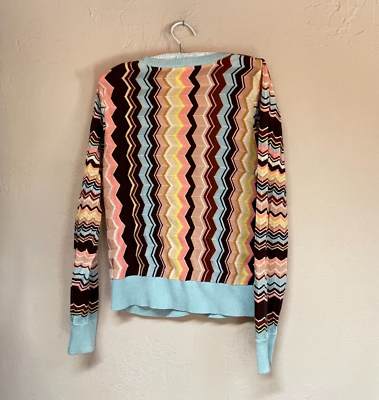 M32★MISSONI マルチカラーニットセーター Vネック M32様専用☆MISSONI マルチカラーニットセーター Vネック - メルカリ