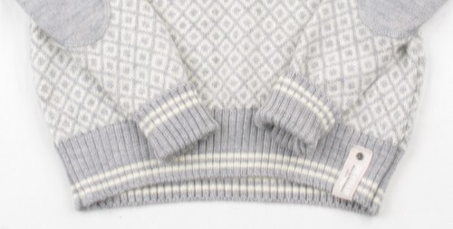 DEVOLD Slogen Zip Neck Maglione Pullover Donna Grigio Fair Isle Jmper XS Lana - Foto 18 di 24