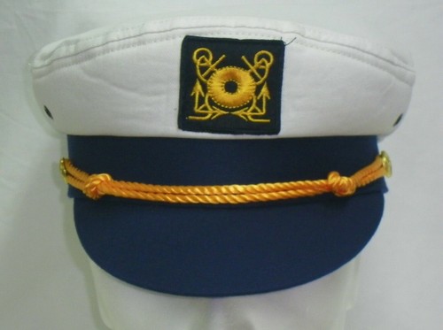 CAPPELLO CAPITANO NAVE TAGLIA 60 CAPTAIN HAT MARINAIO FESTE A TEMA MARINAIO  59 | eBay