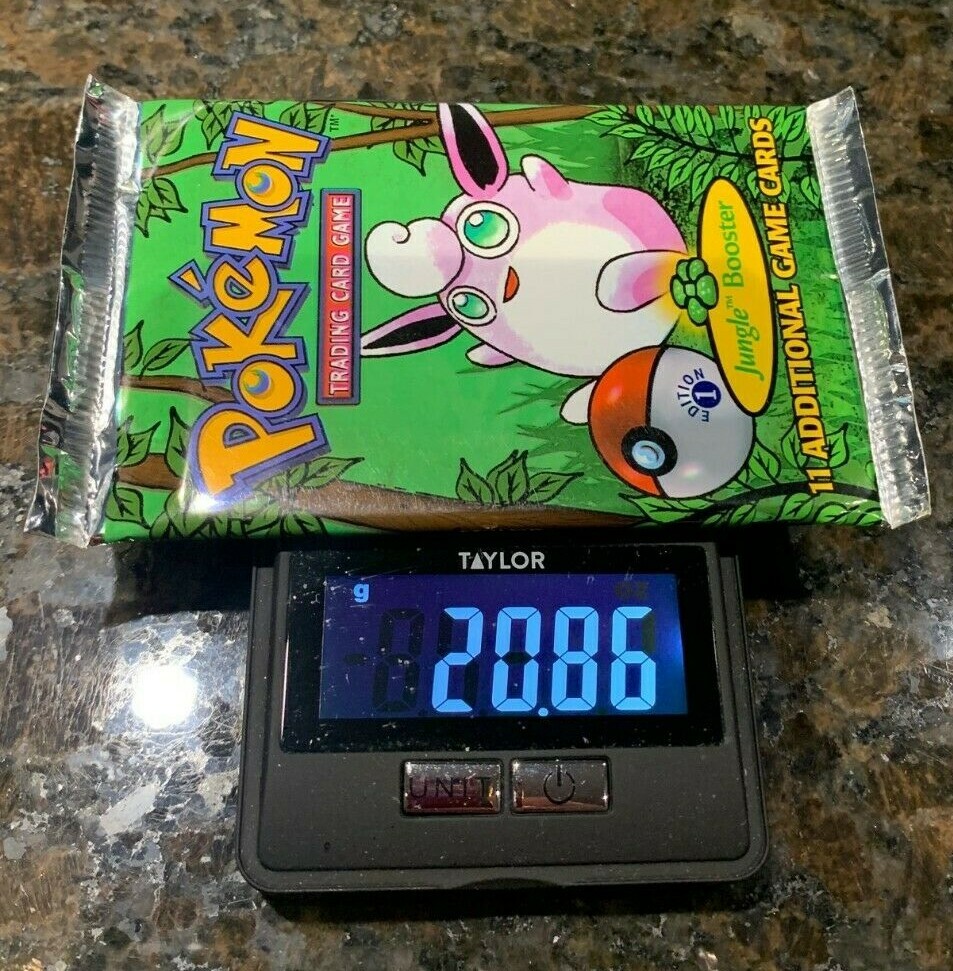 Pokemon JUNGLE 1st Edition Booster Pack (WEIGHED 20.86G