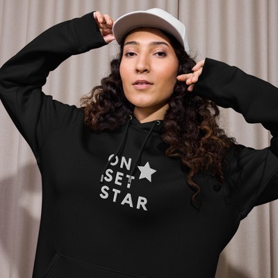 Unisex Hoodie - Available in Multiple Colours with White Thread Embroidery