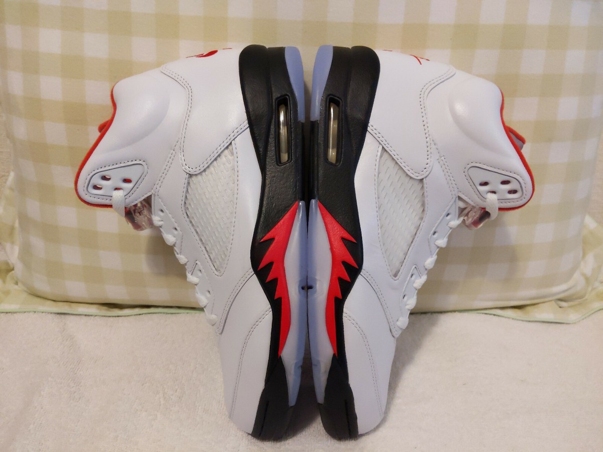 Air Jordan 5 Retro Fire Red White Black AJ5 AJV DA1911 102 Air Jordan 5 Retro Fire Red White Black AJ5 AJV DA1911 102