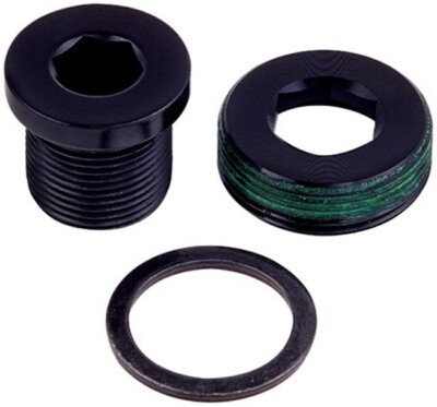 Original SRAM/Truvativ GXP Kurbelarmschraube mit selbstausziehender Kappe M15/M22 -G1000
