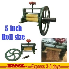 VINTAGE Dry Squid Orange Sugar Canes Mill Juicer Hand Press Cast Iron Brass Tool