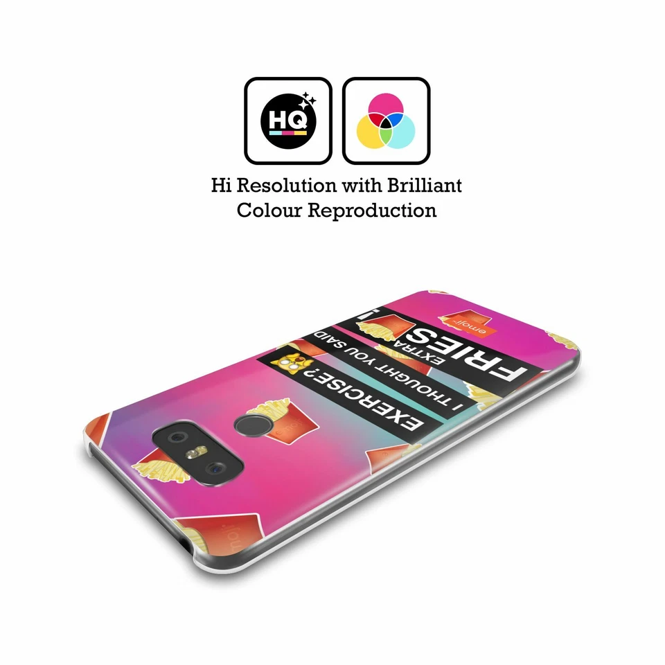 FUNDA TRASERA RÍGIDA OFICIAL emoji® FOOD PARA TELÉFONOS LG 1 Foto 2 de 4