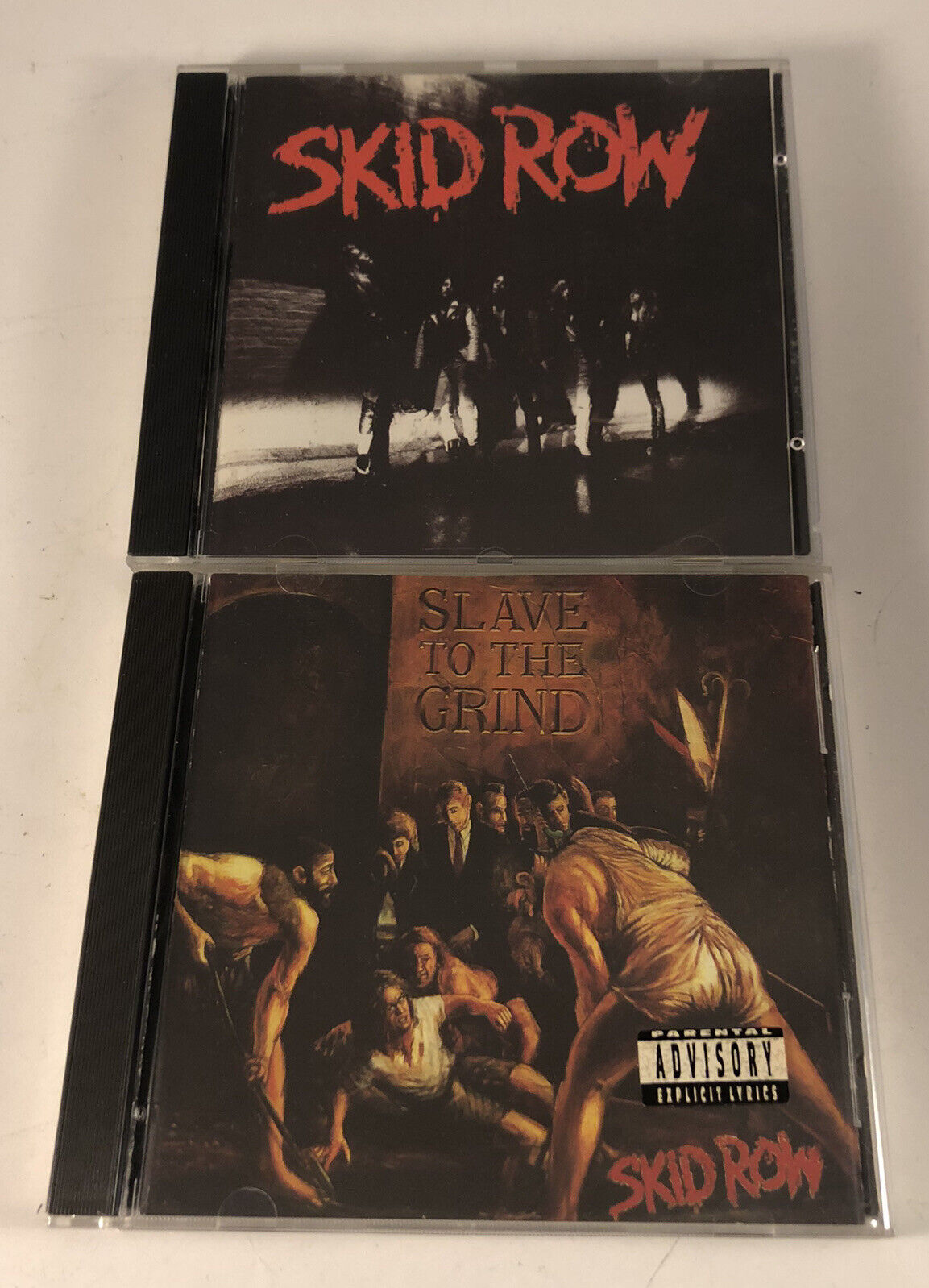 Skid Row 2 CD Lot - Slave To The Grind Rare Atlantic 7 82242-2 & S/T 7 81936-2