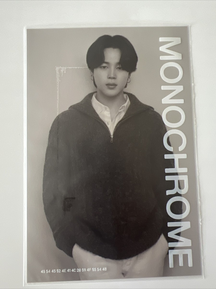 BTS JIMIN MONOCHROME POP UP OFFICIAL PRINTED PHOTO | eBay