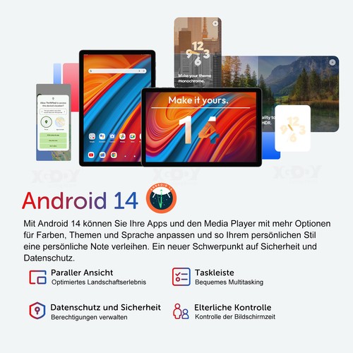 Gaming tablet Android 14 11Zoll 16+256GB 13MP 8-core 8000mAh 5GWiFi Dual kamera - Bild 3 von 15