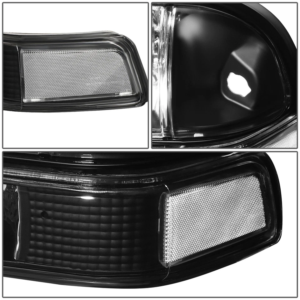 PARA CHEVY S10/BLAZER 1998-2004 NEGRO/FARO TRANSPARENTE + LUZ DE SEÑAL DE PARACHOQUES Foto 4 de 4