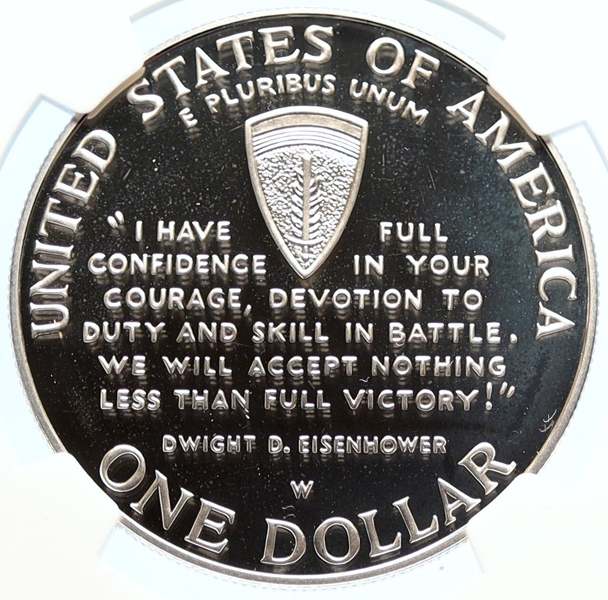 1993 W UNITED STATES US D-Day WWII Normandy Proof SILVER Dollar