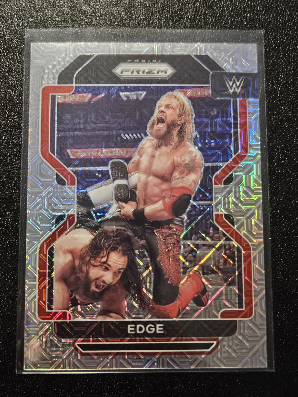 2022 WWE Panini Prizm Edge Mojo /25 Wrestling Card Raw #164