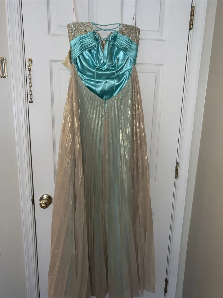 PARTY TIME Vestido de Baile con Cuentas Vestido de Noche Baile de graduación Elegante Pesado Sexy Dividido 10❤️tb46 Foto 3 de 4