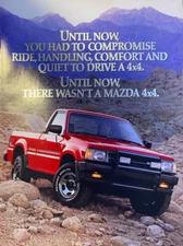 1987 Magazine Advertisement Mazda SE-5 4x4 Pickup Truck 4-Page Brochure