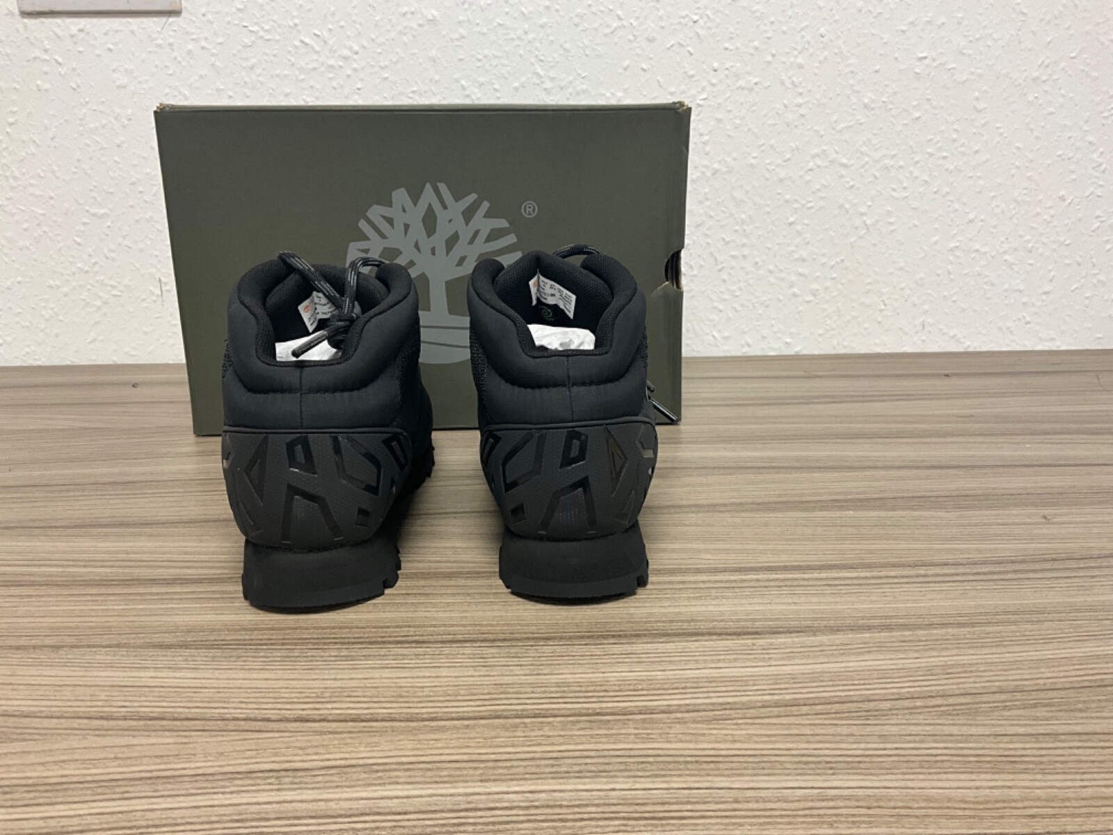 New Timberland Euro Sprint Mid Hiker Black uk 7 RRP £130 #UA73 image 4