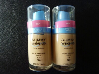 Almay Wake Up Liquid Makeup / Foundation - BUFF #020 - TWO New /Read Description