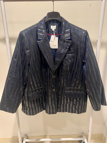 J.Crew Christopher John Rogers Relaxed Blazer in Metallic StripeSize:...