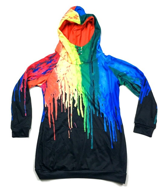 rainbow drip sweatshirt