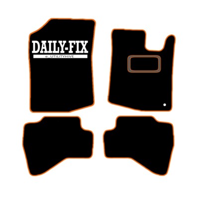 CAR FLOOR MATS FOR PEUGEOT 107 2005 TO 2012 ALL WEATHER TAILORED BLACK CARPET
