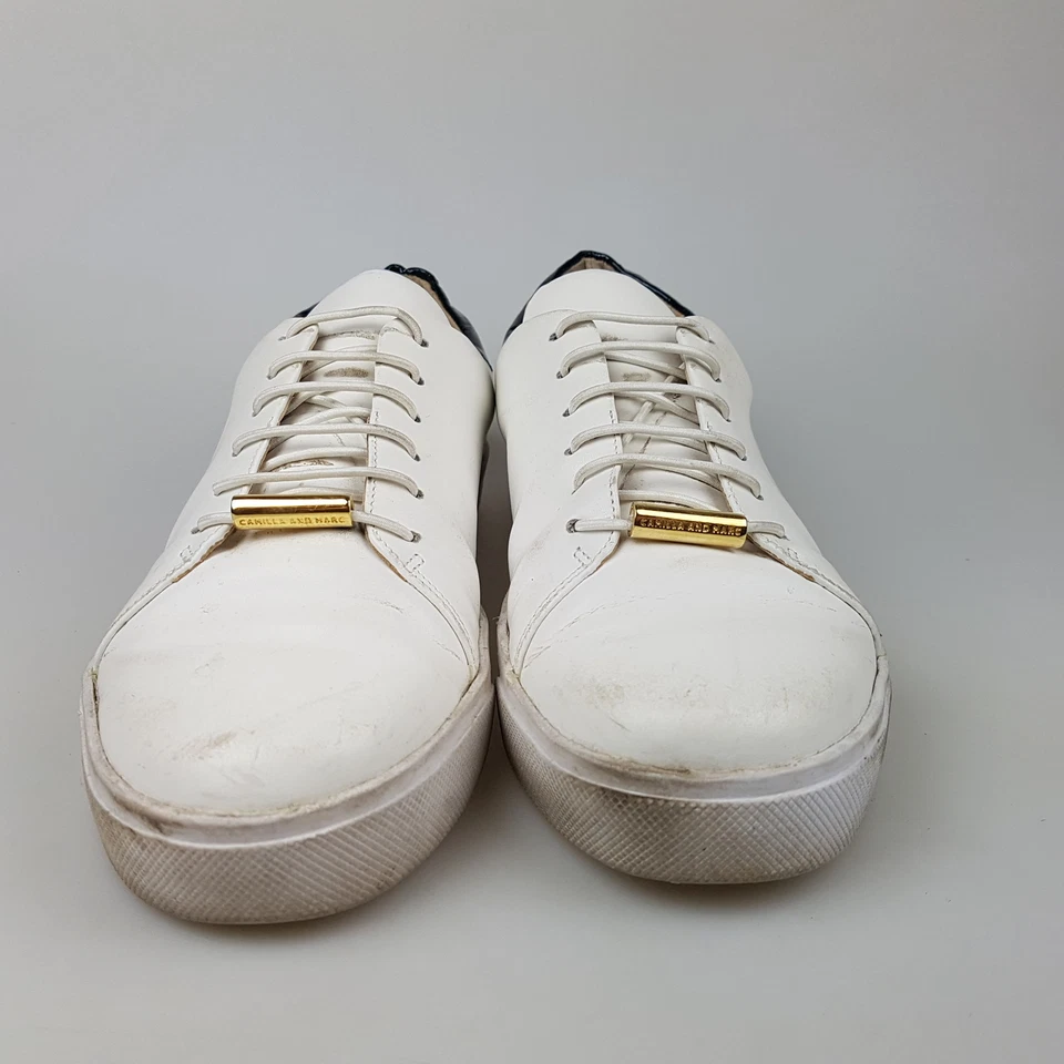 Women's CAMILLA & MARC Sz 36 ITA / 5.5 US Shoes White Leather | 3+ Extra 10% Off - image 2 of 4