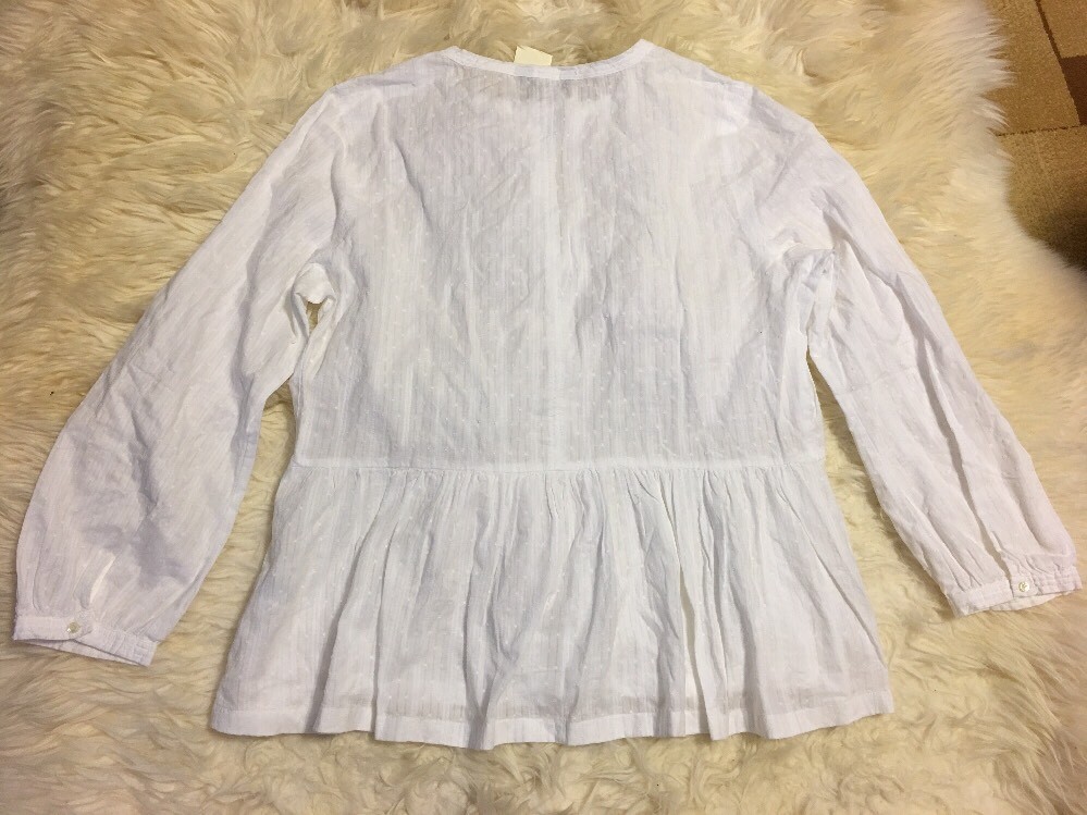 ★Low Tide★ 1st REORDER CHEST TIE TOP WHITE New J Crew Textured Top with Tassel Tie White Sz 12 F4276 | eBay