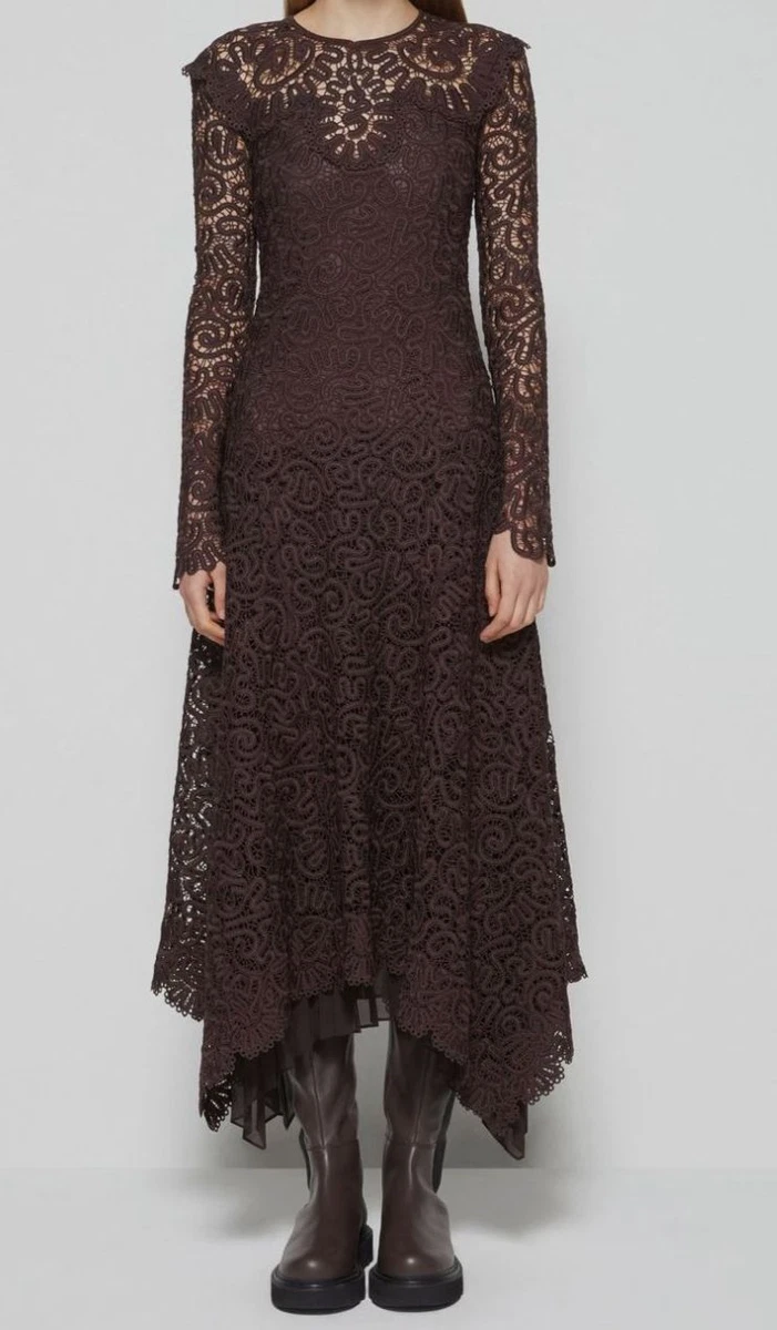 Jonathan simkhai guipure best sale lace long sleeve dress