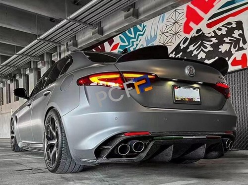 For Alfa Romeo Giulia 2017-2024 Real Carbon GTA style Rear Trunk Wing Spoiler - Picture 6 of 10