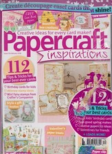 PAPERCRAFT INSPIRATIONS MAGAZINE FEBRUARY 2018, ONLY MAGAZINE NO GIFTS .