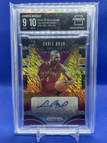 Chris Bosh [Gold Prizm] #CBS 2019 Panini Prizm Signatures card