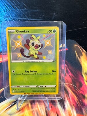 shiny grookey pokemon card Pokémon TCG Grookey Shining Fates SV004/SV122 Shiny Holo Rare