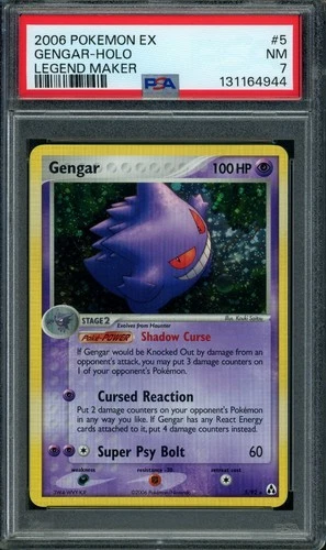 Gengar 5/92 Legend Maker Holo PSA 7 NM NEAR MINT