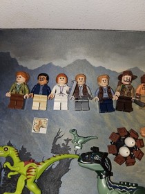 Huge LEGO Jurassic World Set Lot Open with Minifigs and All Parts