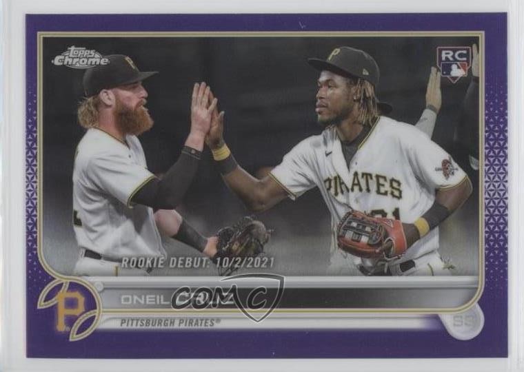 2022 Topps Chrome Update Rookie Debut Purple Refractor Oneil Cruz #USC74 12g7