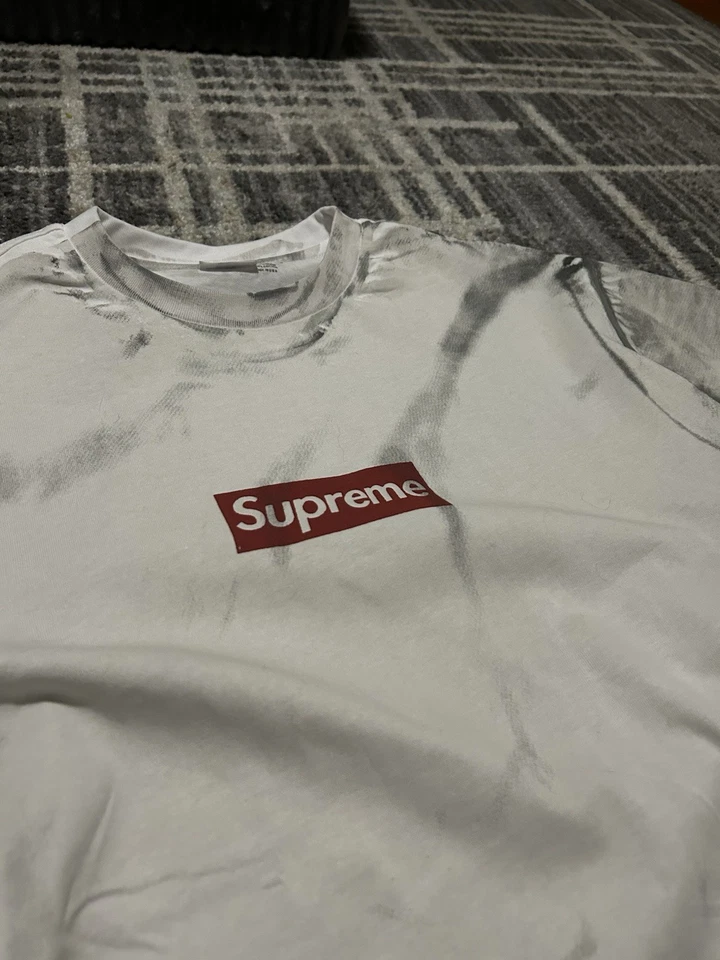 MM6 Supreme x Masion Margiela White Box Logo T-Shirt - Image 2 of 4