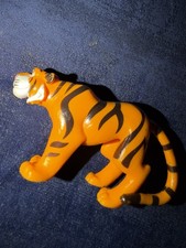 Bright Orange Tiger With Strips Figurine Statue Toy VGC!