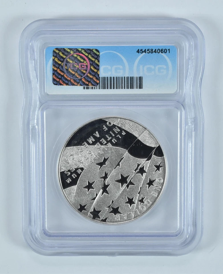 2012-P Star Spangled Banner Commemorative Silver Dollar PR70 DCAM ICG *5358 - Image 2 of 4