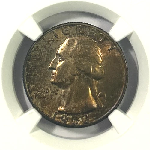 1953D Washington Silver Quarter MS65 NGC, Beautiful Toning! - Image 3 of 4