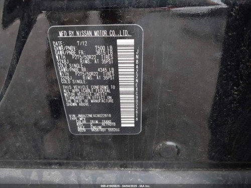 Speedometer Cluster MPH With Adaptive Cruise Fits 11-12 INFINITI QX56 4733567 - Picture 9 of 12
