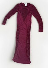 House of CB London Silvy Open Knit Mesh MIDI Dress