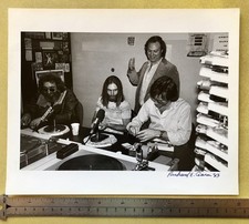 Jerry Garcia Richard E Aaron Signed Original 8 X 10 Photo WNEW Radio New York!