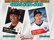 Topps MLB Living Set Card #898 -#899 - Rafael Devers & Paul O'Neill -PRESALE