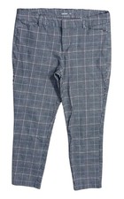 Old Navy Pixie Pants Black White Plaid Size 10 Stretch Trouser