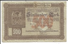 Amtshauptmannschaft Plauen,500 Mark 1922
