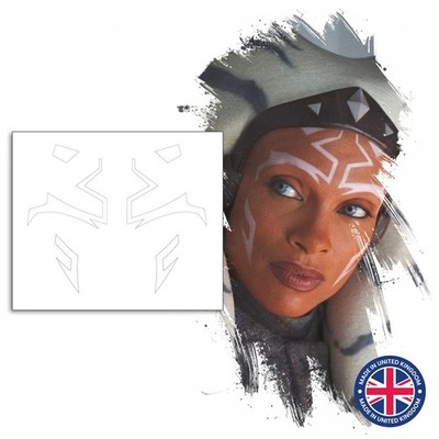 UK Temporäre Tattoos Cosplay Kostüm Jedi Ashoka Tano Star Wars LA KOMPLETTES SET