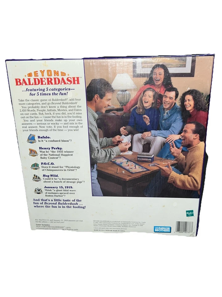 1997 Parker Brothers Beyond Balderdash The Classic Bluffing Board Game SEALED - Image 2 of 4