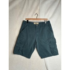 Wrangler Authentics Mens Cargo Shorts Green Cotton Twill Size 33 ZM6BSM2